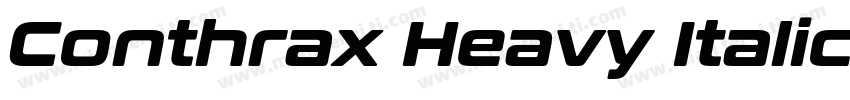 Conthrax Heavy Italic Heavy Italic字体转换